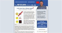 Desktop Screenshot of mynissanstory.co.za